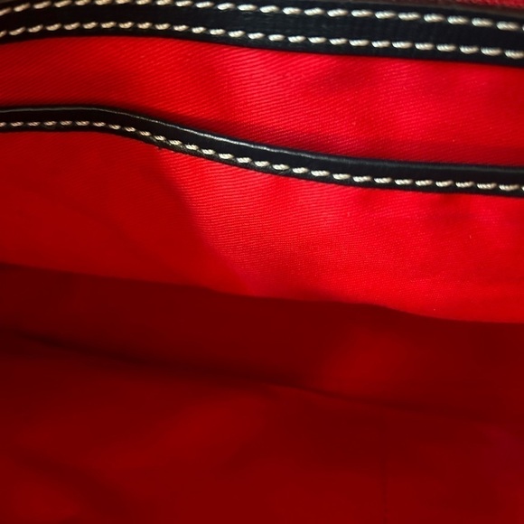 Dooney  & Bourke NWOT Navy Signature Embossed Leather Shoulder Bag - Picture 9 of 10